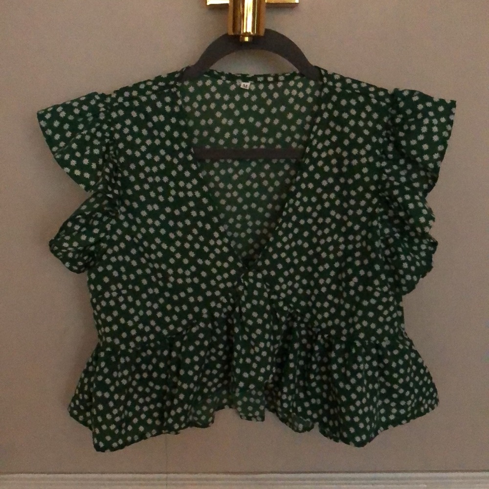 Green crop top - Picture 3 of 3
